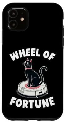 Wheel Of Fortune Cat Joke Robot Vacuum Cleaner Cat Case for iPhone 11