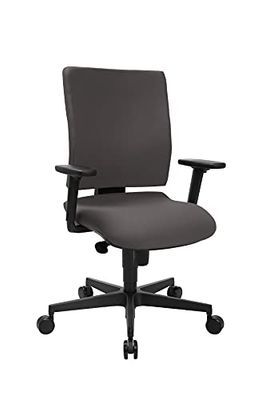 Topstar Draaistoel Syncro Clean met antibacteriële stoffen bekleding antraciet incl. in hoogte verstelbare armleuningen