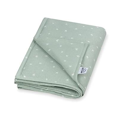 Julius Zöllner Couverture en Jersey doublé en Jersey de Coton | Taille 70 x 100 cm | Fabriqué en Allemagne | Oeko-Tex Standard 100 | Stary