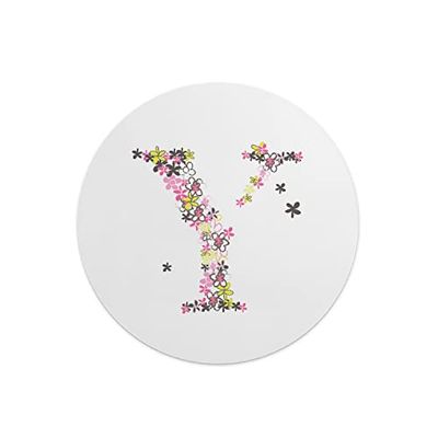 Questo Casa, Round Digital Printed Mouse Pad, Non-Slip Base, for Office and Home, Diameter:22cm