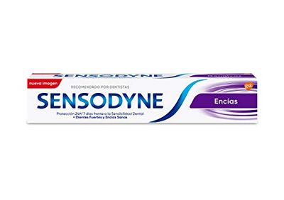 Sensodyne Encías Pasta de Dientes Con Flúor, Alivio Para Dientes Sensibles, Protección Duradera Frente a la Sensibilidad Dental, 75 ml