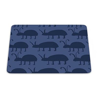 Bonamaison, Tappetino per il mouse rettangolare con stampa digitale, antiscivolo, per ufficio e casa, dimensioni: 22 x 18 cm