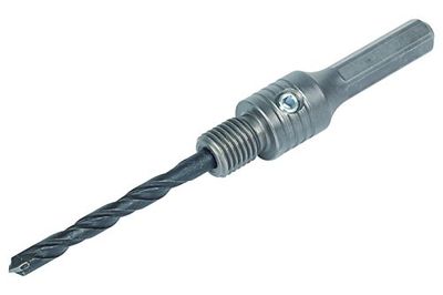 wolfcraft Adaptador de broca centradora para coroas de perfuração com dentado de diamante I 5956000 I acessórios para coroas de perfuração com dentado de diamante