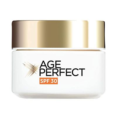 L’Oréal Paris Age Perfect Collagen Expert Retightening Day Cream SPF30 For 50+, For Visibly Firmer more Supple Skin, Moisturise and Hydrated Skin, Formulated with Collagen AA Fractions, 50ml