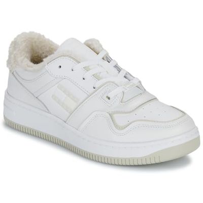 Tommy Jeans Baskets Femme Retro Basket Fourrées, Blanc (Ecru), 37