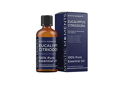 Mystic Moments | Eucalipto citriodora Olio Essenziale 100 ml - Olio Puro e Naturale per diffusori, aromaterapia e Massaggio miscele Senza OGM Vegano