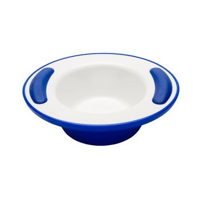NRS Healthcare Blue/White Soft Grip Keep Warm Thermo Bowl