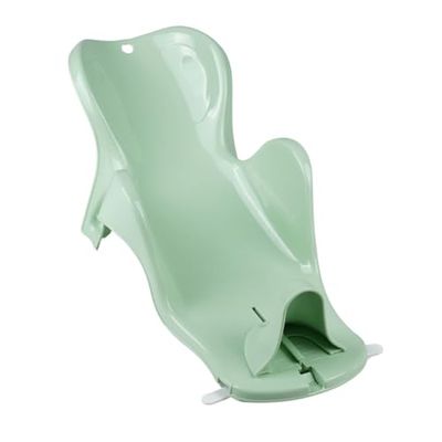 THERMOBABY - Transat De Bain Bébé - DAPHNÉ - Confortable, Réglable & Compact - De La Naissance À 8 Mois - 2 Ventouses - Peu Encombrant- Facile À Décoller - Fabriqué En France - Vert Céladon
