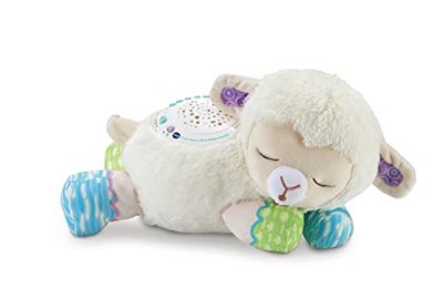 VTech Baby 3-in-1 Starry Skies Sheep Soother, Soft Toy for Babies with Night Light Projector, Nature Sounds, White Noise & Songs, Gift for Babies 0, 3, 6, 12 months +, English Version