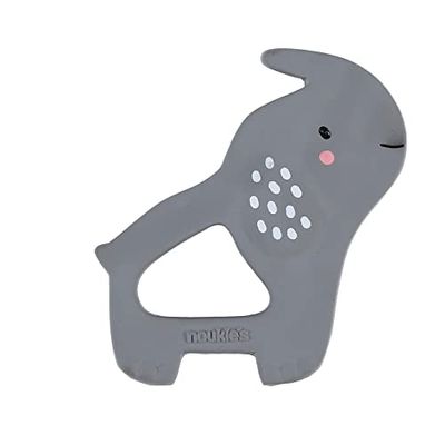 Noukie's Bijtring olifant grijs