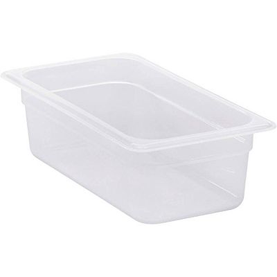 Cambro 34Pp190 Lot de 6 Casseroles en Polypropylène Transparent 1/3