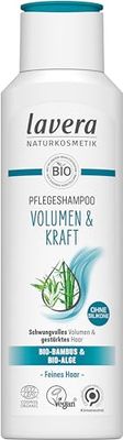 lavera Volume & Strength Nourishing Shampoo – No Silicone – Intensive Moisture & Gentle Care – Vegan – Natural Cosmetics – 250 ml
