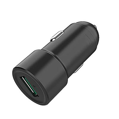 1 USB-port cigarettändare - 18W - 3A - QC 3.0 kompatibel - svart