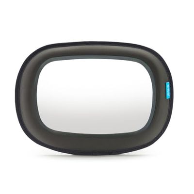 Brica från Munchkin Baby In-Sight bilspegel, extra stor, överlägsen reflektion och vidvinkelvy på bebisen, svart