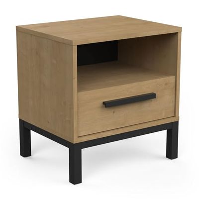 Nachtkastje voor slaapkamer – 1 lade – 446 x 356 x 474 mm – "Craft" – gemaakt in Frankrijk