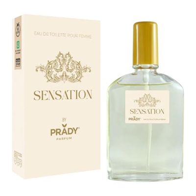Prady Eau de Toilette Sensation 90 ml – Fragranza femminile floreale e avvolgente con tocchi fruttati e muschiati – Profumo elegante, sensuale e duraturo da donna – Ideale per l'uso quotidiano o di