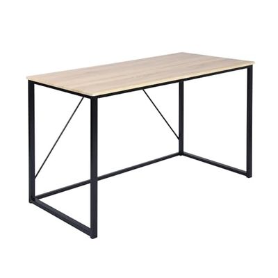 Well Home Elmo Oak Table Pliante en Bois de Noyer et Couleur Noire