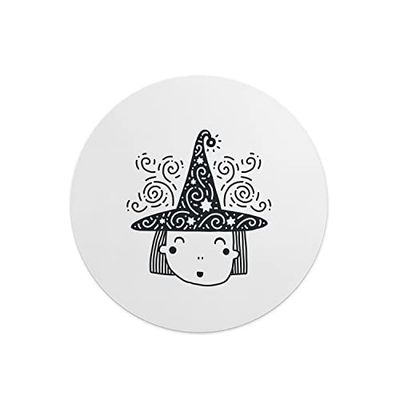 Questo Casa, Round Digital Printed Mouse Pad, Non-Slip Base, for Office and Home, Diameter:22cm