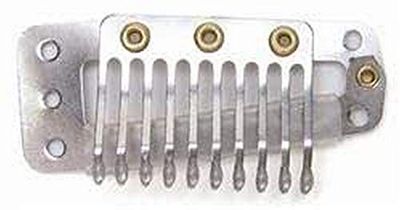 Perückenclips/Toupetclips groß 36 mm, schwarz, 36 mm