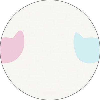 Bonateks, Ronde digitaal bedrukte muismat, antislip onderkant, voor kantoor en thuis, diameter: 22 cm