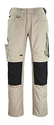 Mascot 12179-203-5509-82C45 - Pantaloni Erlangen, taglia L82 cm, colore: Kaki chiaro/nero