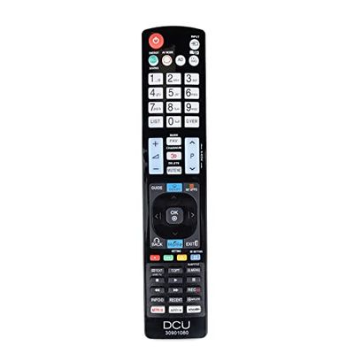 DCU TECNOLOGIC LG Smart TV afstandsbediening | afstandsbediening | compatibel met LG Smart TV | Netflix en Prime Video | zwart
