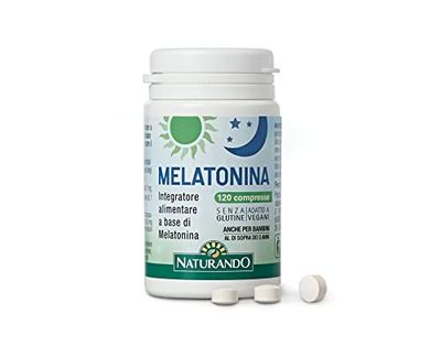 Melatonina Complemento Alimenticio Alivia el Jet Lag Y Reduce El Tiempo Para Dormir - 120 Comprimidos