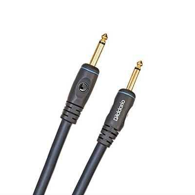 D'Addario Speaker Cable - Shielded for Noise Reduction - Gold Plated - 1/4 Inch Male to 1/4 Inch Male - 10 Feet/3.05 Meters - Straight Ends - 1 Pack