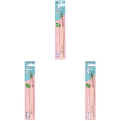 TePe Colour Compact, spazzolino dalle setole Extra-Soft, Rosa Chiaro, 1 pz x confezione (Confezione da 3)