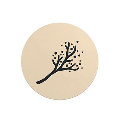 Questo Casa, Round Digital Printed Mouse Pad, Non-Slip Base, for Office and Home, Diameter:22cm