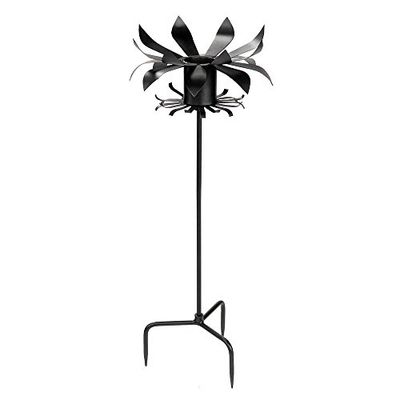 Achla Designs GBS-13 Boule d'observation des pétales en Fer forgé et Support pour Champignon Noir