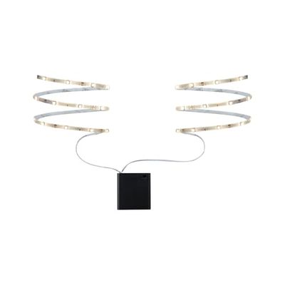 Paulmann 70701 Strip Function Mobile 2 x 80 cm branco quente 1,2 W 9 V 6LR61 branco, metal/plástico 70701 faixa de luz LED, fita de luz, tubo luminoso, 80 x 5 x 0,3 cm