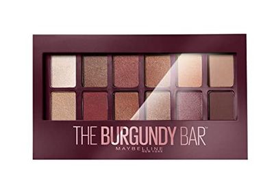 Maybelline New York - The Burgundy Bar, palette di ombretti, 12 colori