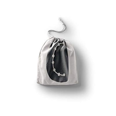Bonamaison Impreso Algodón Bolsas con Cordón, Bolsa con Cordel para el Hogar y el Almacenamiento de Verduras, Bolso de Compras, Plegable, Ecologica, Reutilizables, Tamaño: 40x50 Cm
