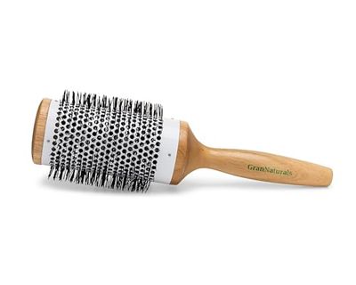 GranNaturals Cilindro termico rotondo in ceramica + spazzola per capelli agli ioni di diametro 5,8 cm