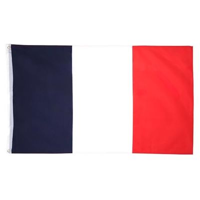 AZ FLAG - Drapeau France - 150x90 cm - Drapeau Français 100% Polyester Avec Oeillets Métalliques Intégrés - Pavillon 110 g