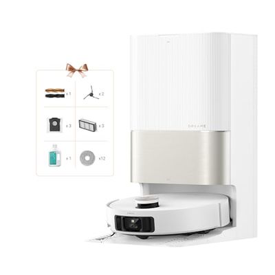 DREAME X50 Ultra Complete Robot Aspirateur avec Station, évitement d'obstacles par IA et Navigation à 360, Aspiration jusqu'à 20 000 Pa, Nettoyage en Profondeur d'un Bord à l'autre, Brosse démêlante