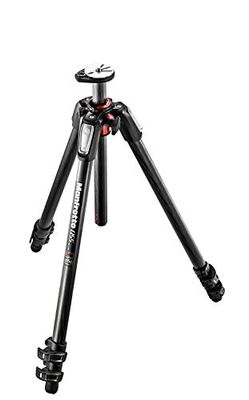 Manfrotto MT055CXPRO3 - tripé completo (fibra de carbono, 3 secções), preto