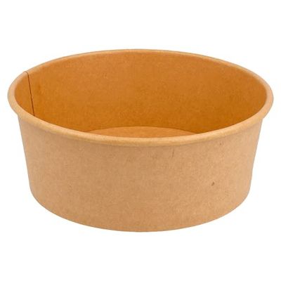 García de Pou 300 Unités - Pots Saladiers 750 ml - 25 oz 300 + 18 Pe g/m2, 15/12,8 x 6 cm Naturel Kraft