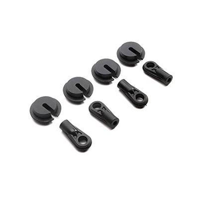 Axial AXI253004 SCX6: Shock end & vår kopp (4), multi