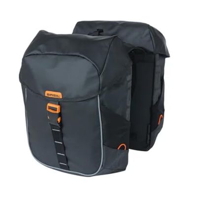 Basil Miles, Borsa da Bicicletta. Unisex Adulto, Nero, 34 Liter