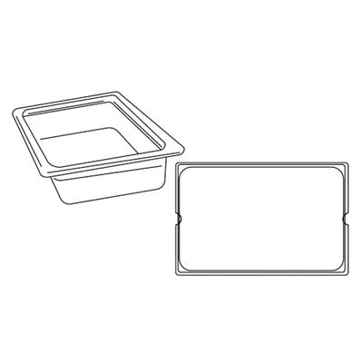 Bac Gastronorm 1/1 – 7,7 L 53 x 32,5 x 6 cm silver rostfritt stål – 1 enheter