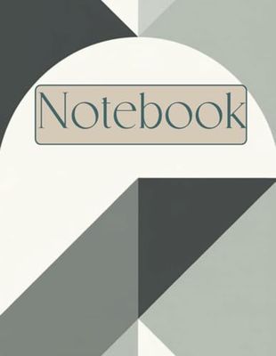 Vintage faded geometry Notebook: 100 pages (8,5x11) of lined pages