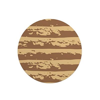 Questo Casa, Rund musmatta med digitalt tryck, halkfri baksida, för kontor och hem, diameter: 22 cm