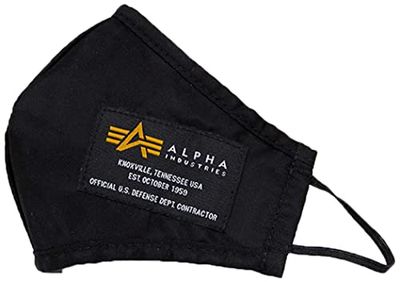 ALPHA INDUSTRIES Crew Face Mask II Herenmasker, eenheidsmaat, zwart