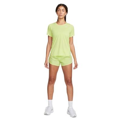 Nike DD5935-736 W NK Fast DF Tempo Short Pantaloncini Donna -736 Lemon/Reflective Silver Taglia XS