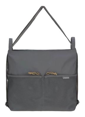LÄSSIG 1107004236 baby barnvagnsväska barnvagnsväska ryggsäck/avslappnad konvertering Buggy Bag antracit, grå, 348 g