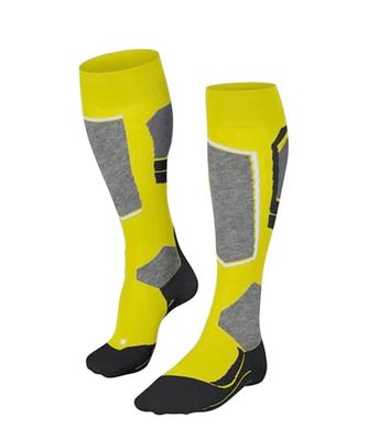FALKE Sk4 Advanced W Kh Lana Filo Funzionale Caldi Sottili, Calzini da sci Donna, Giallo Sulfur 1084-O, 37-38
