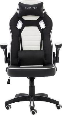 Raptor-Gaming GS-50 fotel gamingowy, czarny/biały