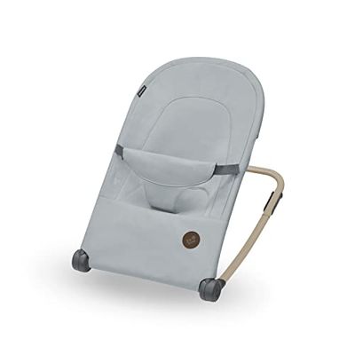 Maxi-Cosi Loa-wipstoel, Ultracompact inklapbaar, Lichtgewicht wipstoel, 2 ligstanden, Draagbare wipstoel met 100% gerecyclede stoffen, 0 tot circa 6 maanden, 0-9 kg, Beyond Grey